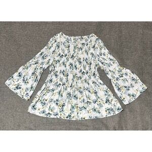 Floral & Ivy Women's L Floral Pullover Blouse